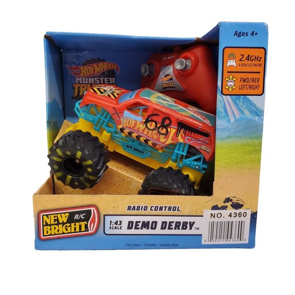 Hot Wheels Toys Hot Wheels Remote Control Monster Truck 43 Scale